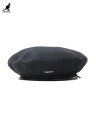 【USモデル】KANGOL MONTY BERET black カンゴール ベレー帽 ウール 帽子 黒 ブラック