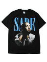 SADE SHORT SLEEVE TEE SHIRTS black シャーデー フォト 半袖 Tシャツ ブラック Threads on demand