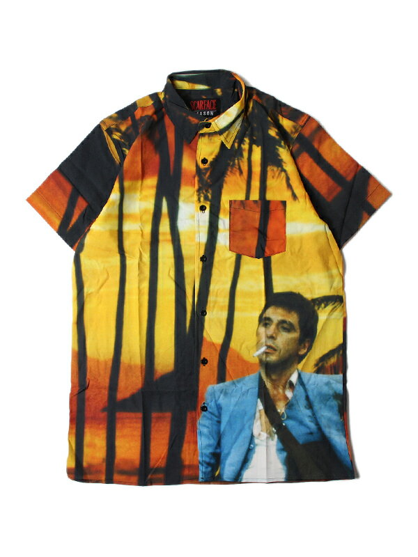 yC|[gz SCARFACE x REASON CLOTHING SUNSET S/S SHIRT XJ[tFCX Vc