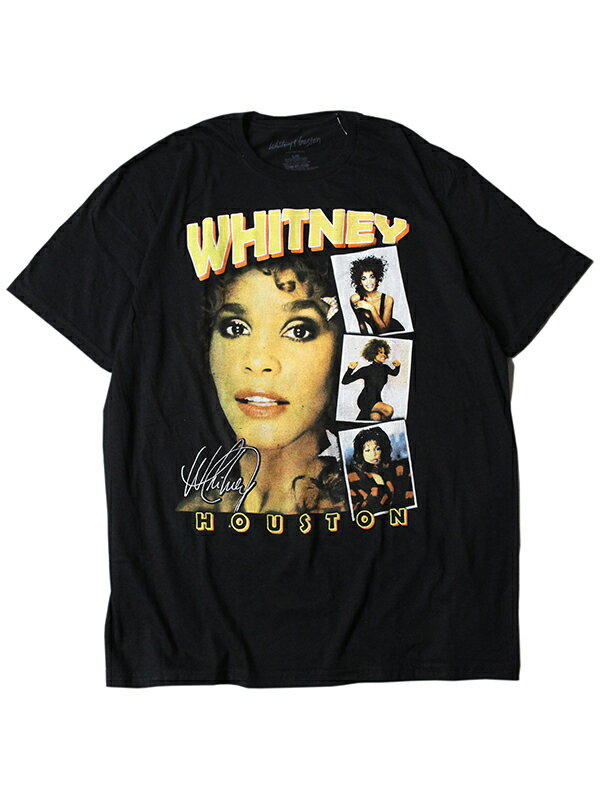 yC|[gz WHITNEY HOUSTON PHOTO SHORT SLEEVE TEE SHIRTS black zCbgj[ q[Xg  TVc ubN