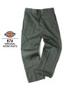 【USモデル】Dickies 874 ORIGINAL WORK PANTS olive green ディッキーズ 874 ワークパンツ ワイドストレート レングス30 オリーブ グリーン