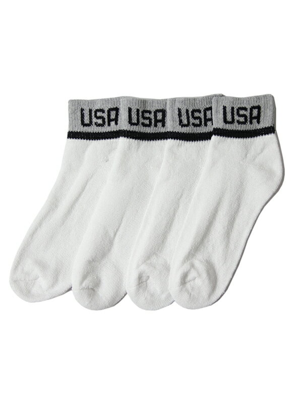 yC|[gzUSA V[g\bNX C 4g pC O[ X|[c\bNX zCg ubN O[ 4PAIR SHORTSOCKS SOX white/black/gray