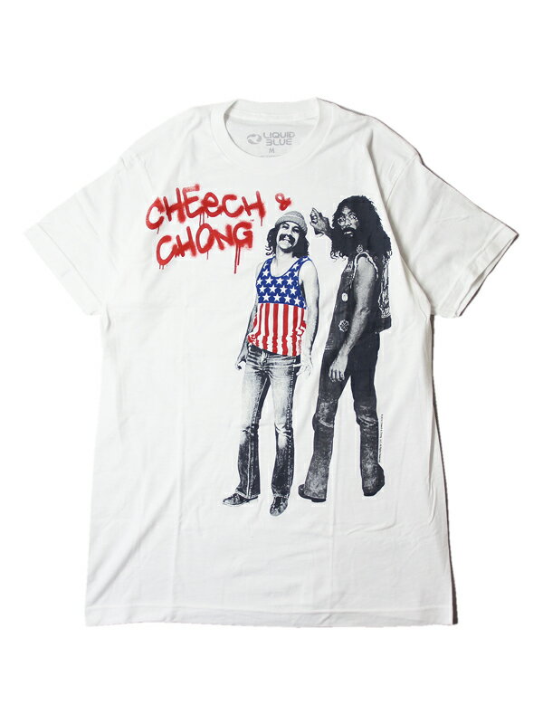 【インポート】CHEECH & CHONG AMERICAN STONERS TEE T-SHIRTS white チーチ&チョン チーチョン 半袖 Tシャツ ホワイト