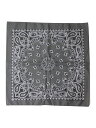 【メール便対応商品 2点まで】HAV-A-HANK PAISLEY BANDANA Made in USA gray ハバハンク ペイズリー バンダナ グレー(BAND-M0001)