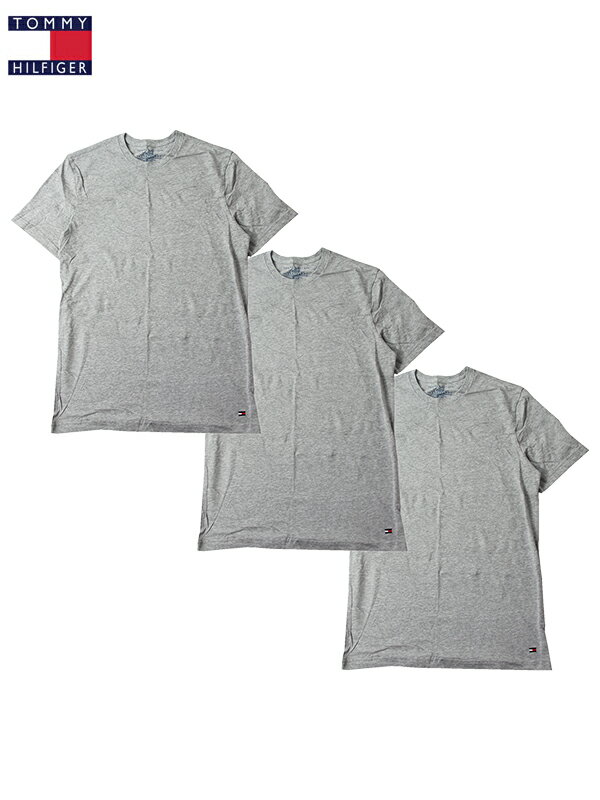 yUStKizTOMMY HILFIGER 3PACK COTTON S/S TEE gray g~[tBtBK[ Rbg TVc O[ 3Zbg