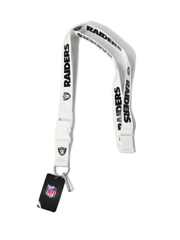 【メール便対応商品】【インポート】Oakland RAIDERS white レイダース ネックストラップ ランヤード ネックピース ホワイト