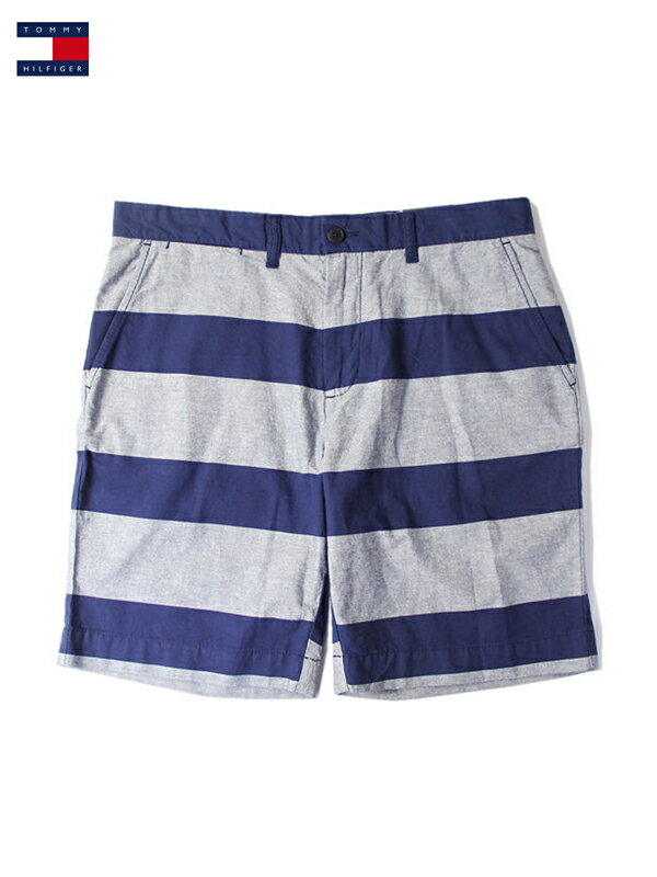 TOMMY HILFIGER トミー ヒルフィガー ショートパンツ ボーダー ネイビー BORDER SHORTS navy/gray