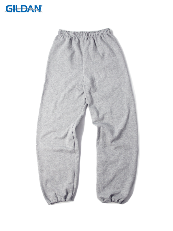 【USモデル】GILDAN 8oz SWEAT PANTS gray ギルダン 8オンス スウェットパンツ 裏起毛 ポケット無し グレー