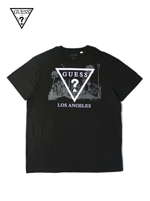 yUStKizGUESS QX T[X f S TVc  LOS ANGELES TEE black