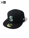 【インポート】NEW ERA 59FIFTY AUTHENTIC "SEATTLE MARINERS" BASEBALL CAP navy FL LOGO ニューエラ 5950 オーセンティック シアトル・マリナーズ ベースボール キャップ ネイビー FLロゴ