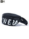 【正規取扱店】NEW ERA WAIST BAG 2L NE PRINT LOGO black/white ニューエラ ウエストバッグ 2リットル ロゴプリント 黒 ブラックホワイト(4)
