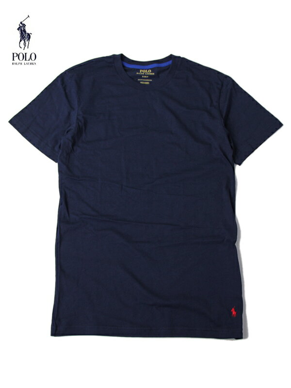 yUStKizPOLO Ralph Lauren PL86RL 7XD Crew Neck ONE POINT S/S TEE navy/red | t[ TVc |j[ hJ  lCr[