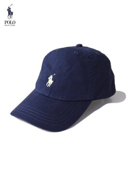 【US限定モデル正規品】ポロ ラルフローレン 6パネルコットンキャップ 帽子 ネイビー 紺 POLO Ralph Lauren 6PANEL COTTON CAP relay blue/wicket yellow