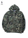 【インポート正規品 】POLO Ralph Lauren ポロ ラルフローレン カモ ジップ パーカー フーディー 迷彩柄 ポニー ONE POINT PONY ZIP HOODIE camo