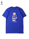 yC|[gzPOLO Ralph Lauren HOCKEY BEAR S/S Tee blue | t[ xA[ TVc u[