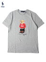 yC|[gzPOLO Ralph Lauren USA FLAG HOOD BEAR S/S Tee gray | t[ xA[ TVc O[