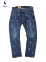 ラルフローレン 【インポート正規品】POLO Ralph Lauren M P1 RACING MONOGRAM PONY DENIM PANTS blue ポロ ラルフローレン レーシング モノグラム ポニー デニムパンツ ブルー