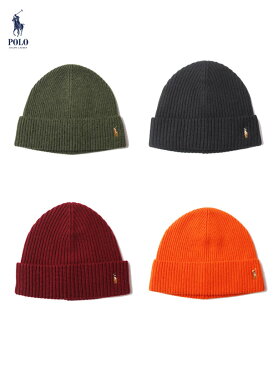 【USモデル】 POLO Ralph Lauren ONE POINT PONY CUFF BEANIE ポロ ラルフローレン ワンポイント ポニー ロゴ カフ ビーニー ニット キャップ