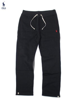 【US買い付け正規品】POLO Ralph Lauren ONE POINT LOGO SWEAT PANTS black ポロ ラルフローレン ポニー ワンポイントロゴ スウェットパンツ ブラック