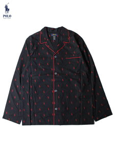 ڥݡʡPOLO Ralph Lauren PONY ONE POINT FLANNEL PAJAMAS TOP SHIRTS rl black ݥ ե ݥˡ ݥ ѥ ȥå  ֥å/å