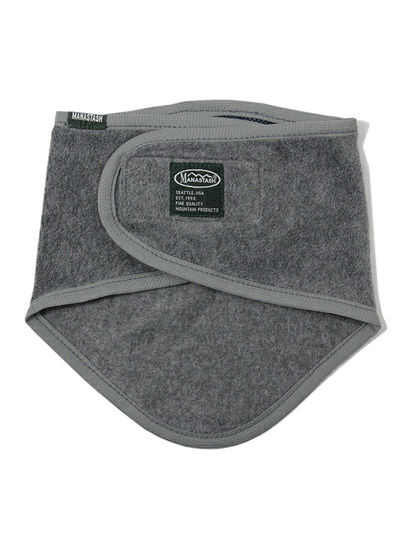 【メール便対応 1点まで】MANASTASH FLEECE CODUROY NECK WARMER MASK gray マナスタッシュ フリース コーデュロイ ネックウォーマー マスク グレー 2