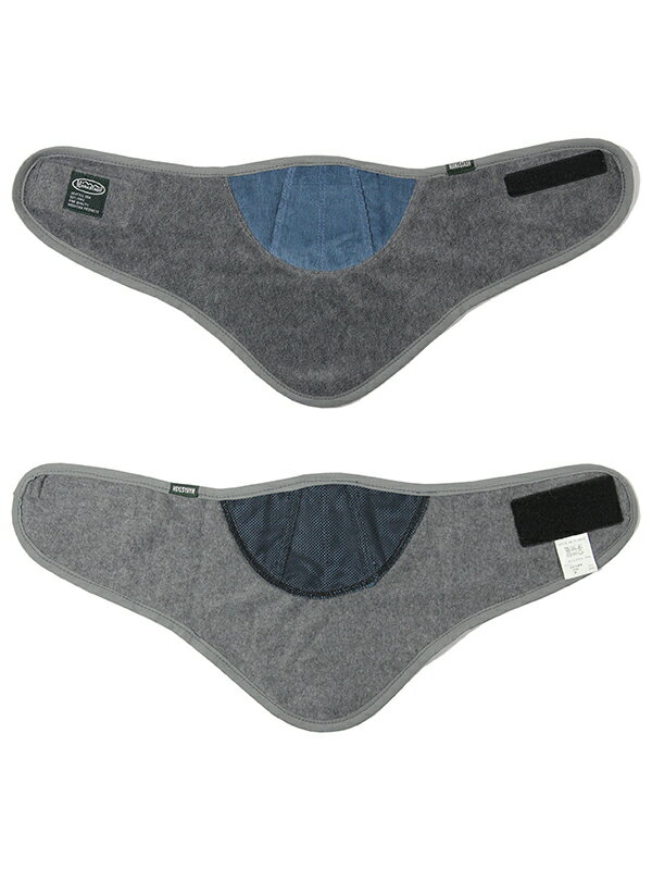 【メール便対応 1点まで】MANASTASH FLEECE CODUROY NECK WARMER MASK gray マナスタッシュ フリース コーデュロイ ネックウォーマー マスク グレー 3