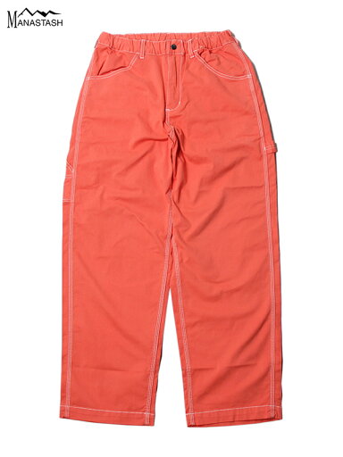 MANASTASH WASHED COLOR PAINTER PANTS coral マナスタッシュ ウォッシュド カラーペインターパンツ コーラル MANASTASH WASHED COLOR PAINTER PANTS coral マナスタッシュ ウォッシュド カラーペインターパンツ コーラル