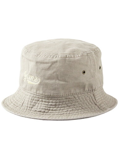 game clothing ORIGINAL "BASEBALL" LOGO COTTON BUCKET HAT khaki/khaki ゲームクロージング ベースボール ロゴ コットン バケット ハット カーキ game clothing ORIGINAL "BASEBALL" LOGO COTTON BUCKET HAT khaki/khaki ゲームクロージング ベースボール ロゴ コットン バケット ハット カーキ