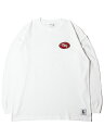 game clothing ORIGINAL 019ERS ONE POINT EMBROIDERY LOGO LONG SLEEVE TEE SHIRTS white ゲームクロージング オーワンナイラーズ ロングスリーブ Tシャツ 長袖 ホワイト 刺繡