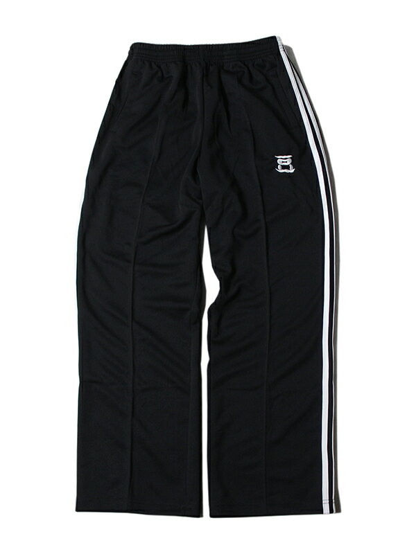 game clothing ORIGINAL HEJIRUMAJIRU "豆" LOGO TRACK PANTS black ゲームクロージング 豆 栄養 ロゴ ..