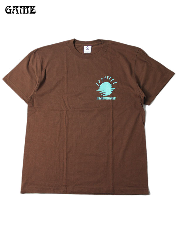 HEJIRUMAJIRU ONE POINT LOGO S /S TEE brown wW}W |Cg S  TVc uE