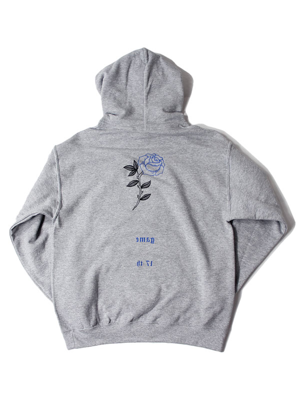 game clothing 17th Anniversary ROSE PULLOVER HOODIE ox.gray ゲームクロージング プルオーバーパーカー オックスフォードグレー