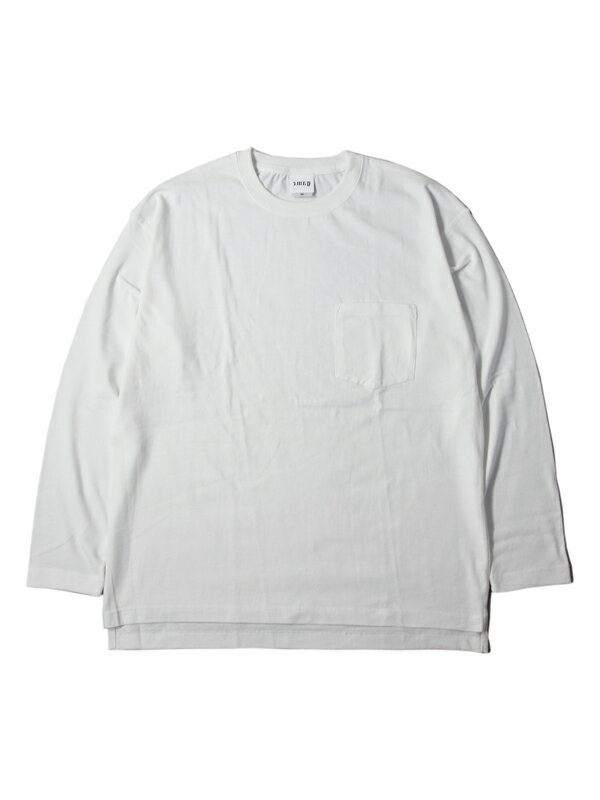 BIG SILHOUETTE POCKET LONG SLEEVE Tee white rbOVGbg I[o[TCY |Pbg TVc zCg