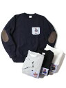 BEAR POCKET CREWNECK SWEAT stripe pocket navy/gray/white/black xA[ |Pbg N[lbNXEFbg XgCv|Pbg lCr[/O[/zCg/ubN