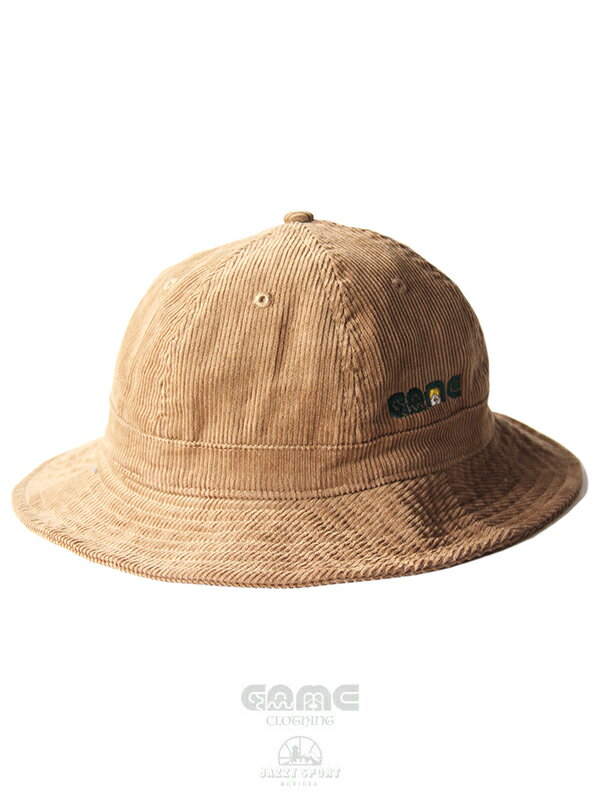 JAZZY SPORT MORIOKA × game clothing COLLABORATION CORDUROY HAT mocha ジャジースポートゲーム クロージング コラボレーション コーデュロイ ハット モカ