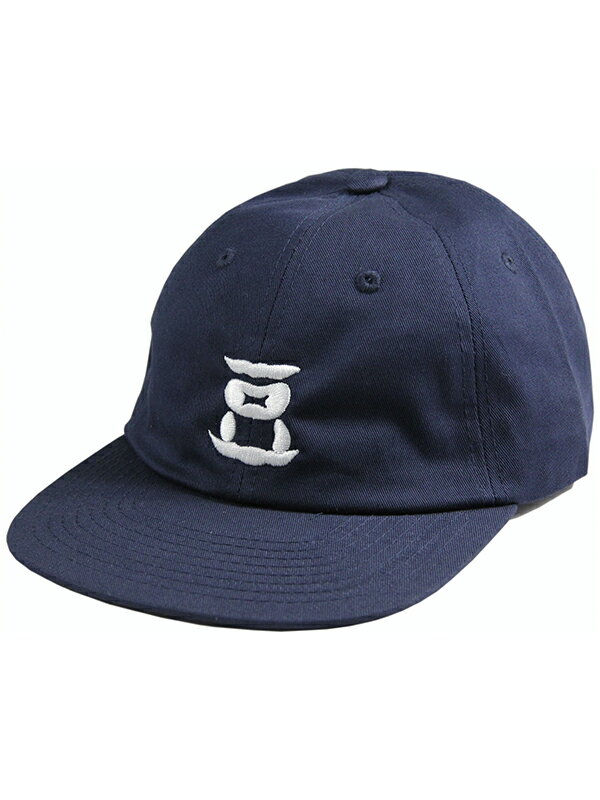 HEJIRUMAJIRU "豆"LOGO STRAPBACK CAP navy ヘジルマジル 豆 栄養 ロゴ ストラップバック キャップ ネイビー