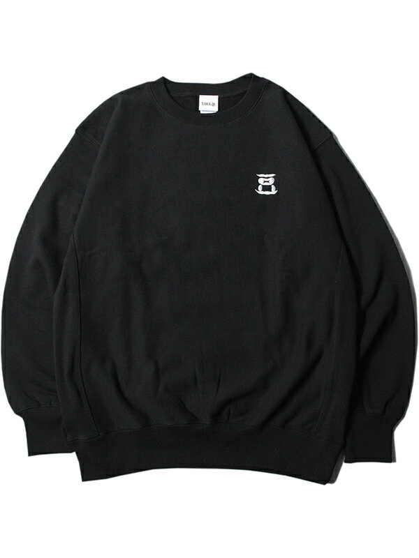 HEJIRUMAJIRU 豆 LOGO CREWNECK SWEAT black ヘジルマジル 豆 栄養 クルーネックスウェット ブラック