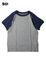 BLUCO work garment OL-705 FREEDOM T-SHIRTS gray/navy uR [NK[g TVc O[/lCr[