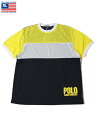 yre[WzyKizPOLO Ralph Lauren POLO JEANS MESH LOGO TRIM S/S TEE yellow/navy/white |W[Y bV S g TVc CG[/lCr[/zCg