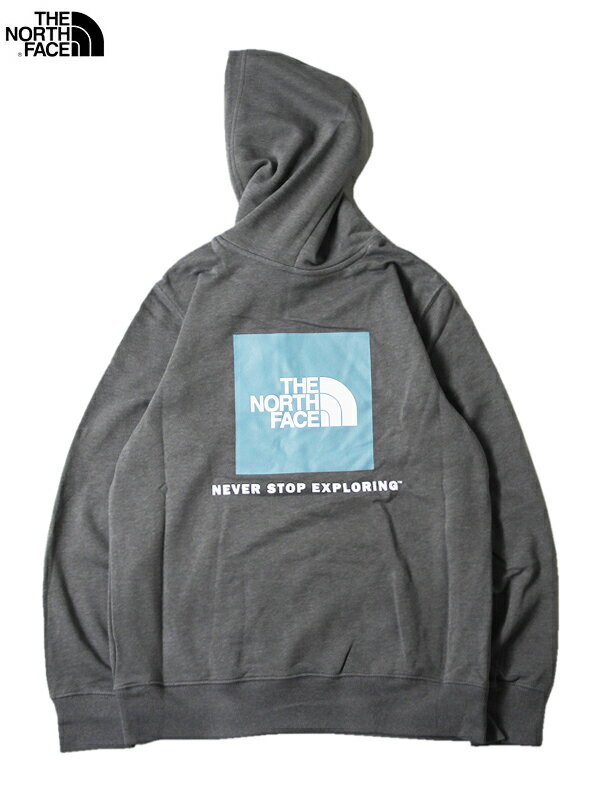 ザ・ノース・フェイス パーカー メンズ 【USモデル正規品】THE NORTH FACE NEVER STOP EXPLORING BOX LOGO PULLOVER HOODIE tnf medium gray heather ザ ノースフェイス ボックス ロゴ プルオーバー フーディー パーカー グレー ヘザー