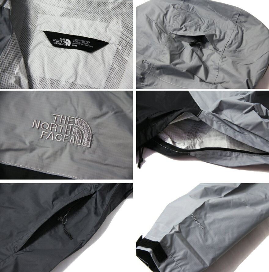 【USモデル正規品】THE NORTH FACE M VENTURE 2 JACKET tnfblack/tnfblack/midgray ザ ノースフェイス ベンチャー レインジャケット ブラック グレー