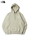 【USモデル正規品】THE NORTH FACE SIMPLE LOGO PULLOVER HOODIE gravel 3x4 ザ ノースフェイス 刺繍 ロゴ プルオーバーフーディー タン ベージュ