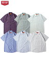 yC|[gzRED KAP STRIPE SHORT SLEEVE S/S WORK SHIRTS 6color bhLbv  [NVc XgCv S6F