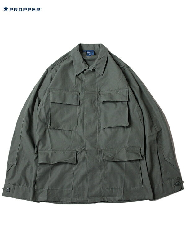 【インポート】PROPPER BDU COAT JACKET 6.5OZ 100 COTTON RIPSTOP Regular olive プロパー ミリタリー コート ジャケット 4ポケット コットンリップストップ オリーブグリーン