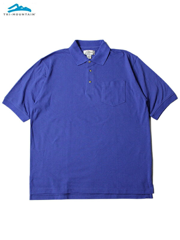 yC|[gzTRI-MOUNTAIN SHORT SLEEVE POCKET POLO SHIRTS bluegC}Ee V[gX[u |Pbg |Vc u[