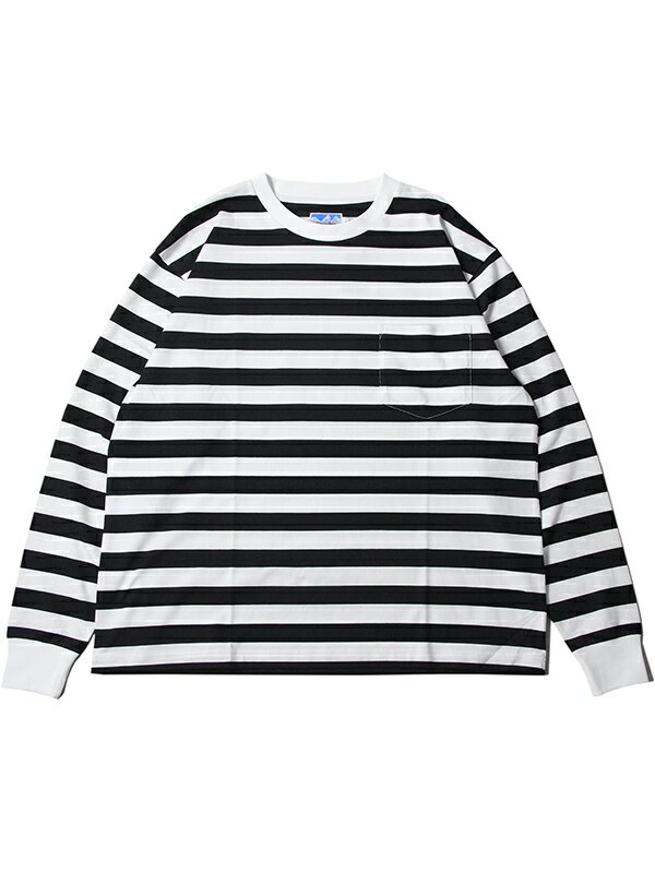 POWDERHORN MOUNTAINEERING P.H. M. STRIPE LONG SLEEVE TEE black/white pE_[z[ }EejAO XgCv OX[u TVc ubN/zCg