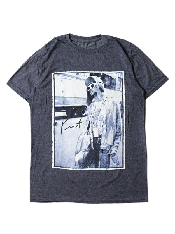 yC|[gzKURT COBAIN STANDING BY BUS Tee heather navy J[gRo[ j@[i vg TVc wU[lCr[ Merch Traffic