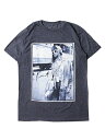 【インポート】KURT COBAIN STANDING BY BUS Tee heather navy カートコバーン ニルヴァーナ プリント Tシャツ ヘザーネイビー Merch Traffic