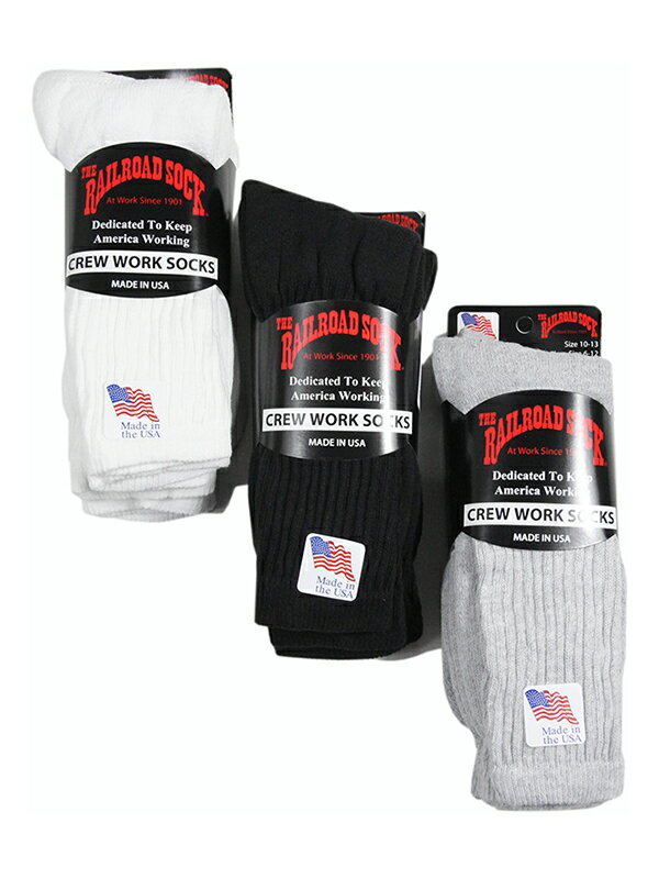 yC|[gzRAILROAD SOCK WELT TOP 3P CREW SOCKS 3color White / Black / Gray C[h \bN EFg gbv N[ nC\bNX 3Zbg S3F zCg / ubN / O[