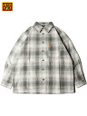 yC|[gzFB COUNTY CHECKER FLANNEL LONG SLEEVE SHIRT olive/white Gtr[JEeB[  `FbJ[ tl `FbN Vc I[u zCg